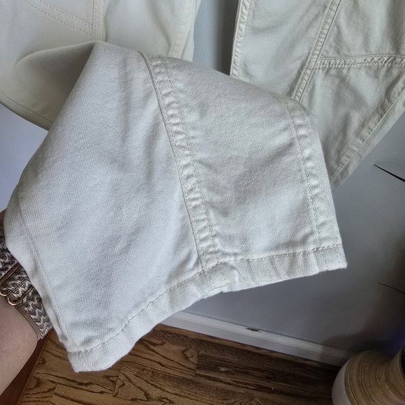 BA&SH, New, OMNY High Waisted Off White Zip Front Carrot Trouser Pants Size 0 - Picture 7 of 13